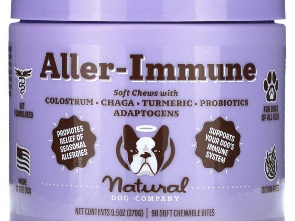 Natural Dog Company, Aller-Immune, для всех возрастов, 90 жевательных таблеток, 270 г (9,5 унции)