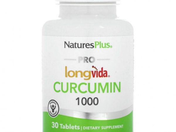 NaturesPlus, Куркумин Pro Longvida 1000, 30 таблеток