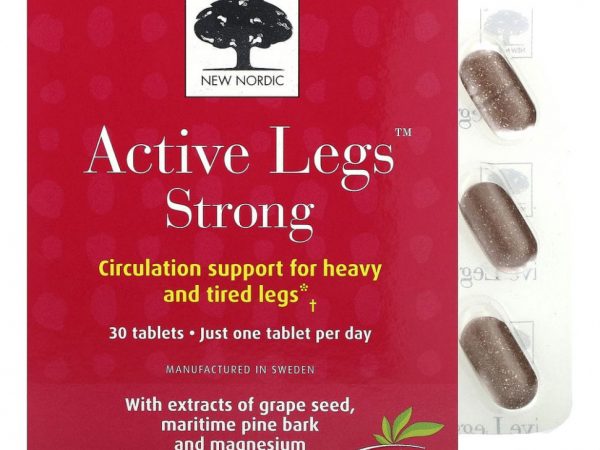 New Nordic US Inc, Active Legs Strong, 30 таблеток