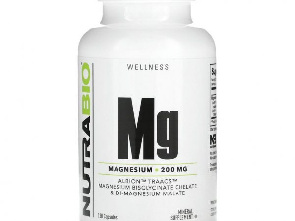 Nutrabio Labs, Магний, 100 мг, 120 капсул