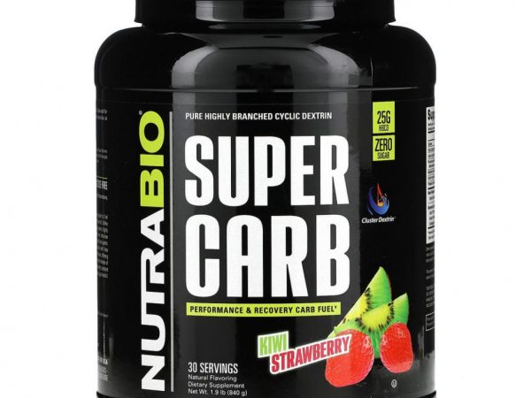 Nutrabio Labs, Super Carb, киви и клубника, 840 г (1,9 фунта)
