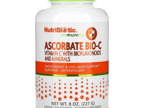 NutriBiotic, Immunity, аскорбат Bio-C, витамин C с биофлавоноидами и минералами, 227 г (8 унций)