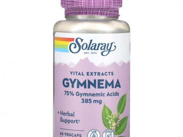 Solaray, Gymnema, Vital Extracts, 385 mg, 60 VegCaps