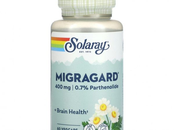 Solaray, MigraGard, 400 мг, 60 растительных капсул