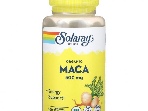Solaray, Organic Maca, 500 mg, 100 Organic Capsules
