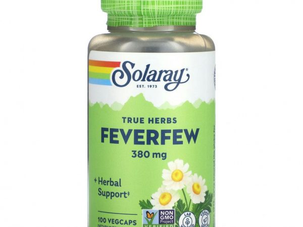 Solaray, True Herbs, пиретрум, 380 мг, 100 VEGCAPS