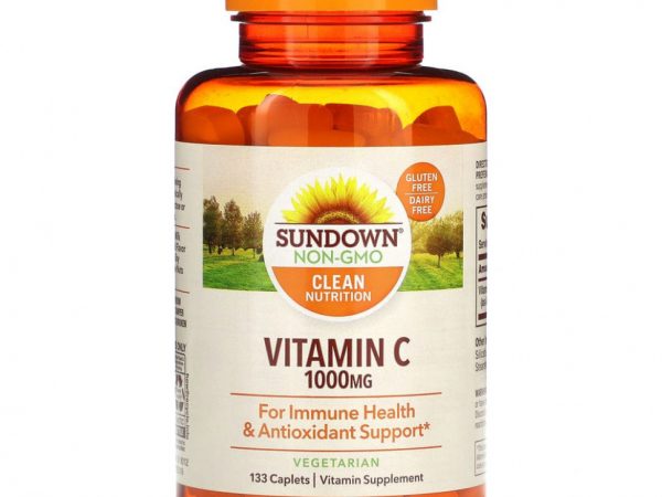 Sundown Naturals, Витамин C, 1000 мг, 133 капсулы