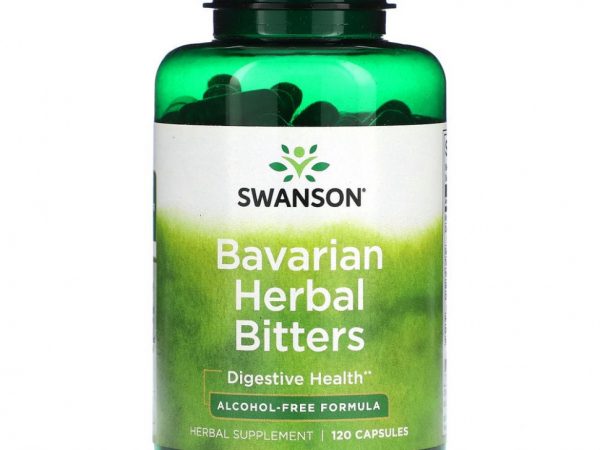 Swanson, Баварская травяная настойка, без спирта, 120 капсул