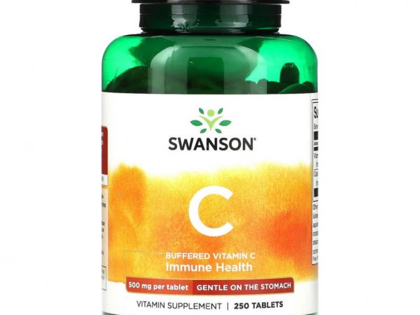 Swanson, буферизованный витамин C, 500 мг, 250 таблеток