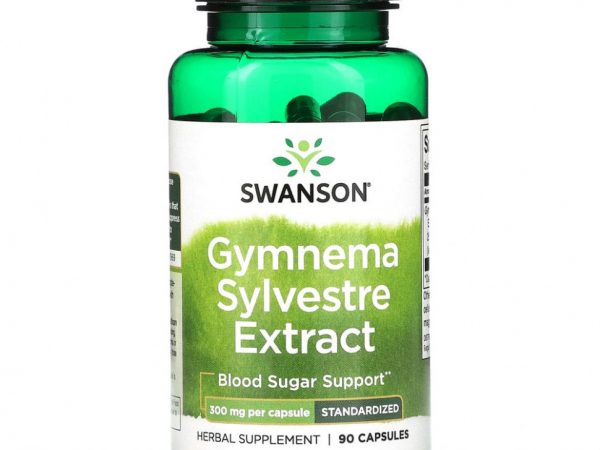 Swanson, Экстракт джимнемы сильвестра, 300 мг, 90 капсул