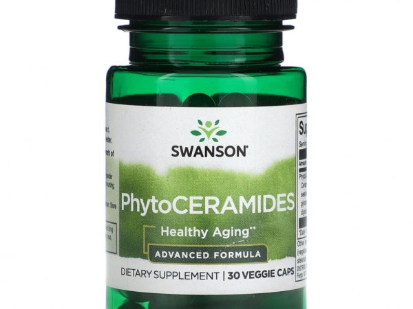 Swanson, Фитокерамиды, улучшенная формула, 30 растительных капсул