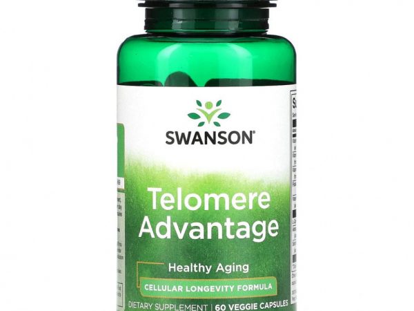 Swanson, Telomere Advantage, 60 растительных капсул