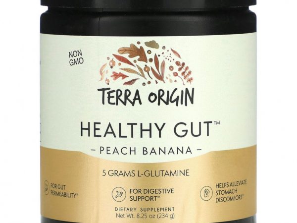 Terra Origin, Healthy Gut, персик и банан, 8,25 унции (234 г)