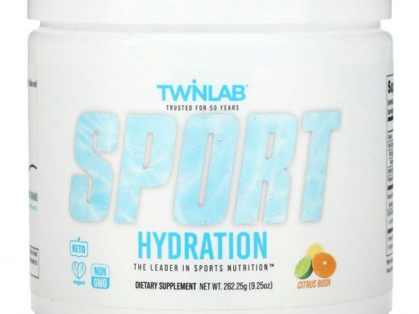 Twinlab, Sport Hydration, Citrus Rush, 262,25 г (9,25 унции)