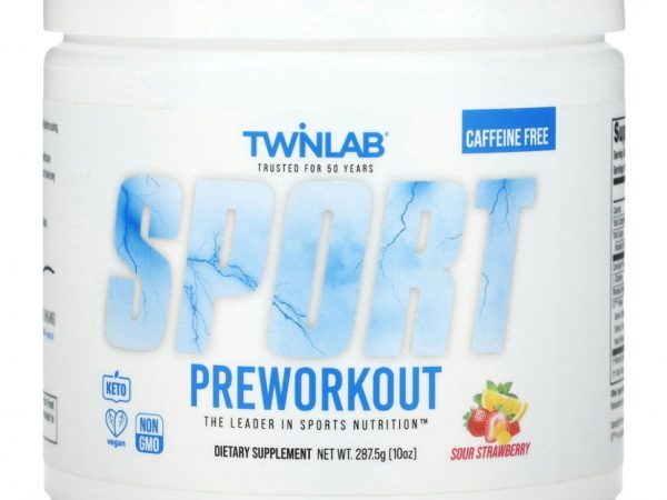 Twinlab, Sport Preworkout, без кофеина, с кислинкой, 287,5 г (10 унций)