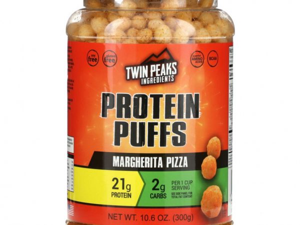 Twin Peaks, Protein Puffs, Margherita Pizza, 300 г (10,6 унции)