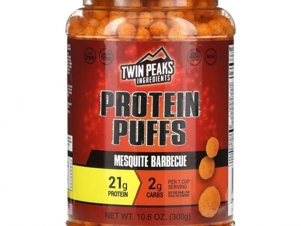 Twin Peaks, Protein Puffs, шашлык из мескита, 300 г (10,6 унции)