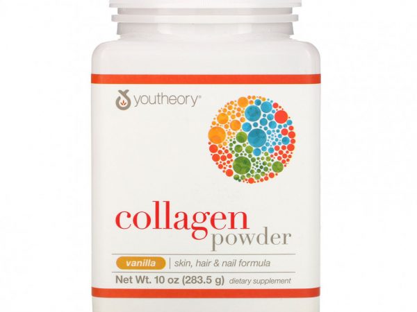 Youtheory, Коллагеновый порошок, ваниль, 283,5 г (10 унций)