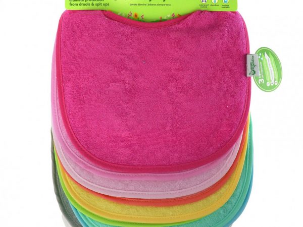 Green Sprouts, Stay Dry Infant Bibs, Pink, 10 Pack