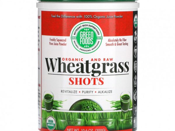 Green Foods, Органические сырые ростки пшеницы, 300 г (10,6 унции)