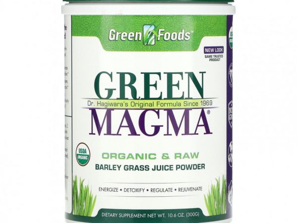 Green Foods, Green Magma, сок из зеленых побегов ячменя в порошке, 300 г (10,6 унции)