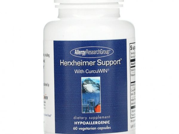 Allergy Research Group, Herxheimer Support, 60 вегетарианских капсул