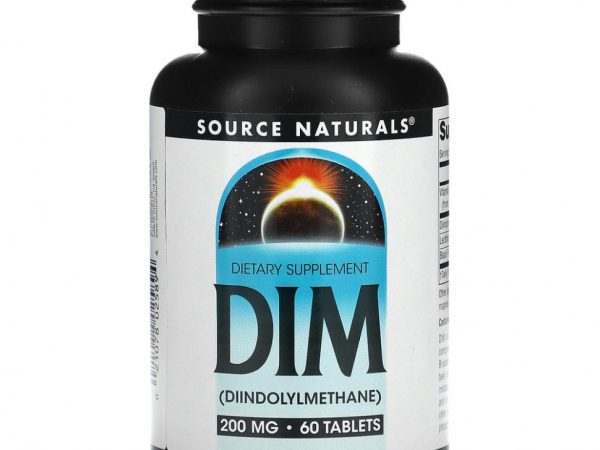 Source Naturals, DIM (дииндолинметан), 200 мг, 60 таблеток