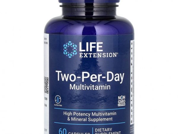Life Extension, мультивитамины для приема два раза в день, 60 капсул