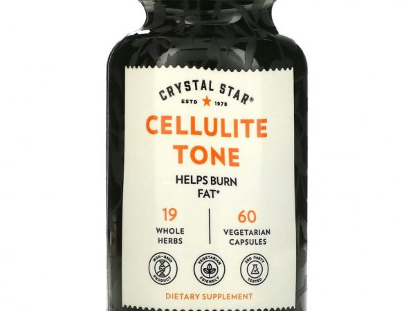 Crystal Star, Средство против целлюлита, 60 вегетарианских капсул