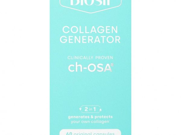 BioSil by Natural Factors, ch-OSA, улучшенный источник коллагена, 60 вегетарианских капсул