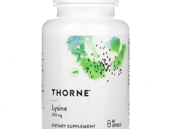 Thorne Research, L-лизин, 60 капсул