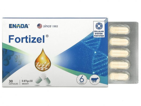 ENADA, Fortizel, укрепляющее средство для клеточной системы, 30 капсул