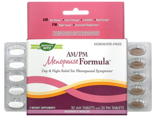 Nature's Way, AM/PM Menopause Formula, женское здоровье, 60 таблеток