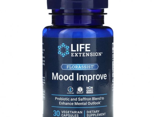 Life Extension, FLORASSIST, комплекс для улучшение настроения, 30 вегетарианских капсул