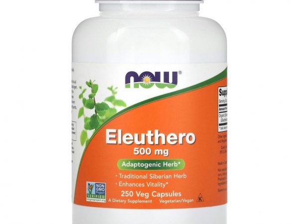 NOW Foods, женьшень, 500 мг, 250 вегетарианских капсул