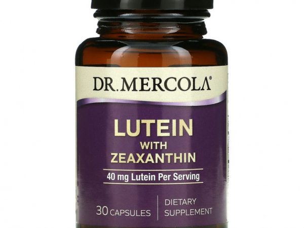 Dr. Mercola, Лютеин с зеаксантином, 40 мг, 30 капсул