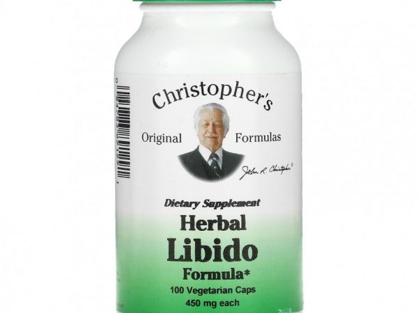 Christopher's Original Formulas, Травяная формула для либидо, 450 мг, 100 вегетарианских капсул