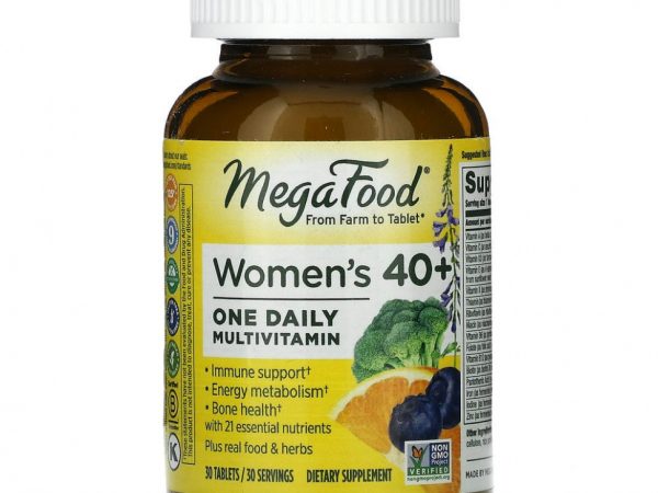 MegaFood, По 1 таблетке в день для женщин старше 40 лет, 30 таблеток