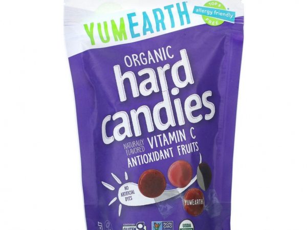 YumEarth, Органические леденцы с витамином С, Anti-Oxifruits, 93,6 г (3,3 унции)
