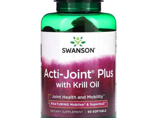 Swanson, Acti-Joint Plus с маслом криля, 60 мягких таблеток