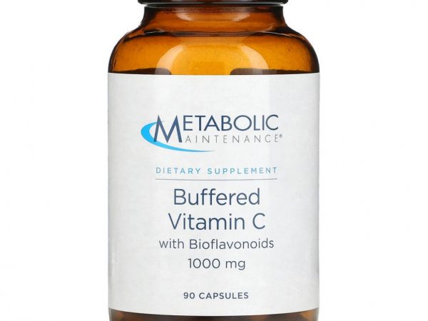 Metabolic Maintenance, Буферизованный витамин C с биофлавоноидами, 1000 мг, 90 капсул