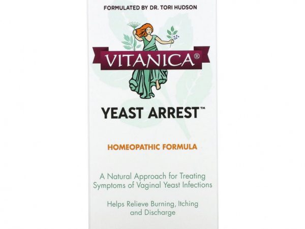 Vitanica, Yeast Arrest, здоровье влагалища, 28 вагинальных суппозиториев