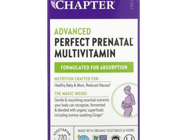 New Chapter, Perfect Prenatal, мультивитаминный комплекс для беременных, 270 вегетарианских таблеток