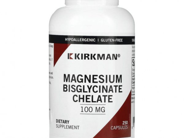 Kirkman Labs, хелатный бисглицинат магния, 250 капсул