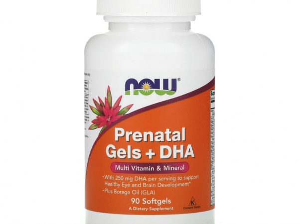 NOW Foods, пренатальный гель с ДГК, 90 капсул