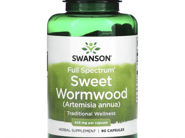 Swanson, Полынь сладкая, полный спектр, 425 мг, 90 капсул