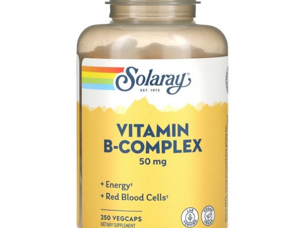 Solaray, B-Complex 50, 250 вегетарианских капсул