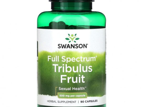 Swanson, Full Spectrum Tribulus, плоды, 500 мг, 90 капсул