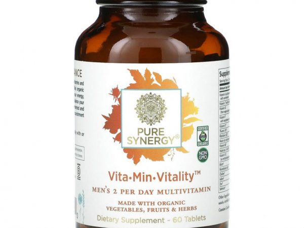 Pure Synergy, Vita-Min-Vitality для мужчин, 60 таблеток