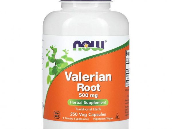 NOW Foods, корень валерианы, 500 мг, 250 растительных капсул